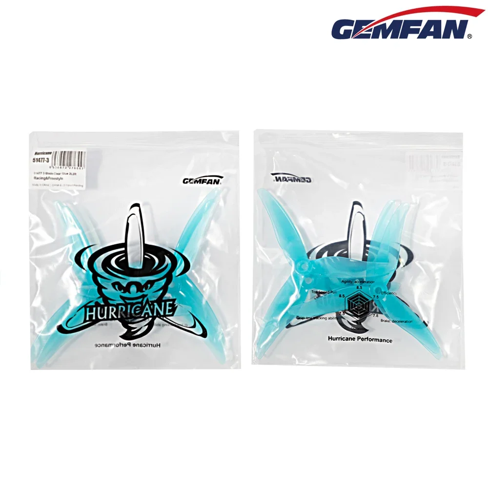 Drone Racing Propeller - 10 paar (10CW + 10CCW) Gemfan