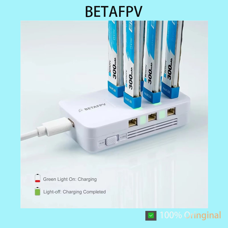 Drone Racing Charger - BETAFPV 6 poorten 1S Lipo-batterijlader Type-C-ingang