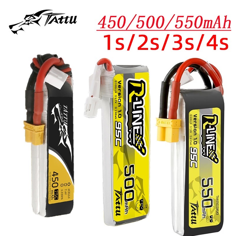 Drone Racing Battery - 3 Stuks Nieuwe Tattu 450/500/550Mah 75/95c