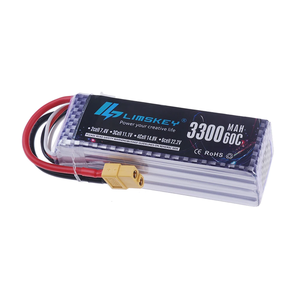 4S LiPo Batterij 14.8V 3300mAh - Drone Racing Battery recensie en prijs